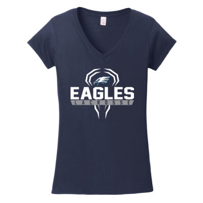 Ladies V Neck Eagles T Shirt Thumbnail